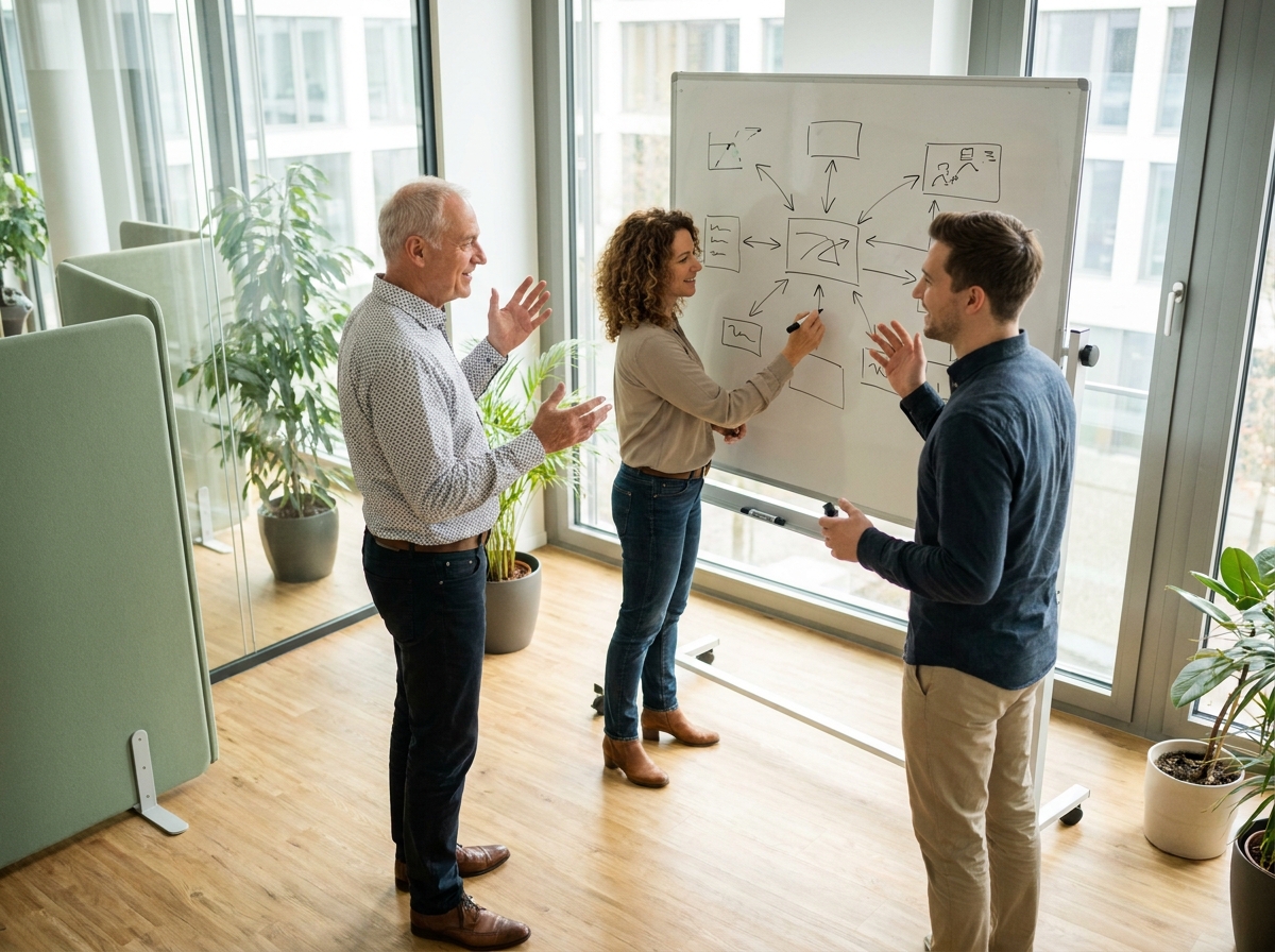 KI Avatar als IT-Helpdesk First Level: ServiceNow- und Jira-Integration für Mitarbeiter-Support: Integration mit ServiceNow Now Platform und Jira Service Management (Symbolische, KI-generierte Darstellung. Keine reale Aufnahme.)