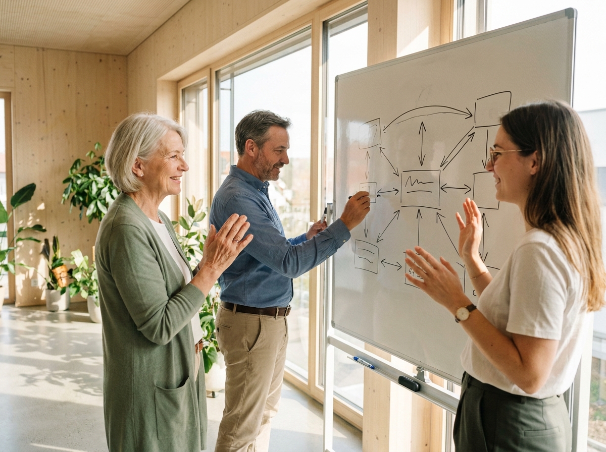 KI Avatar für Account-Based Marketing: Hyperpersonalisierte 1:1-Videos für Target-Accounts: Integration mit HubSpot, Salesforce und LinkedIn (Symbolische, KI-generierte Darstellung. Keine reale Aufnahme.)