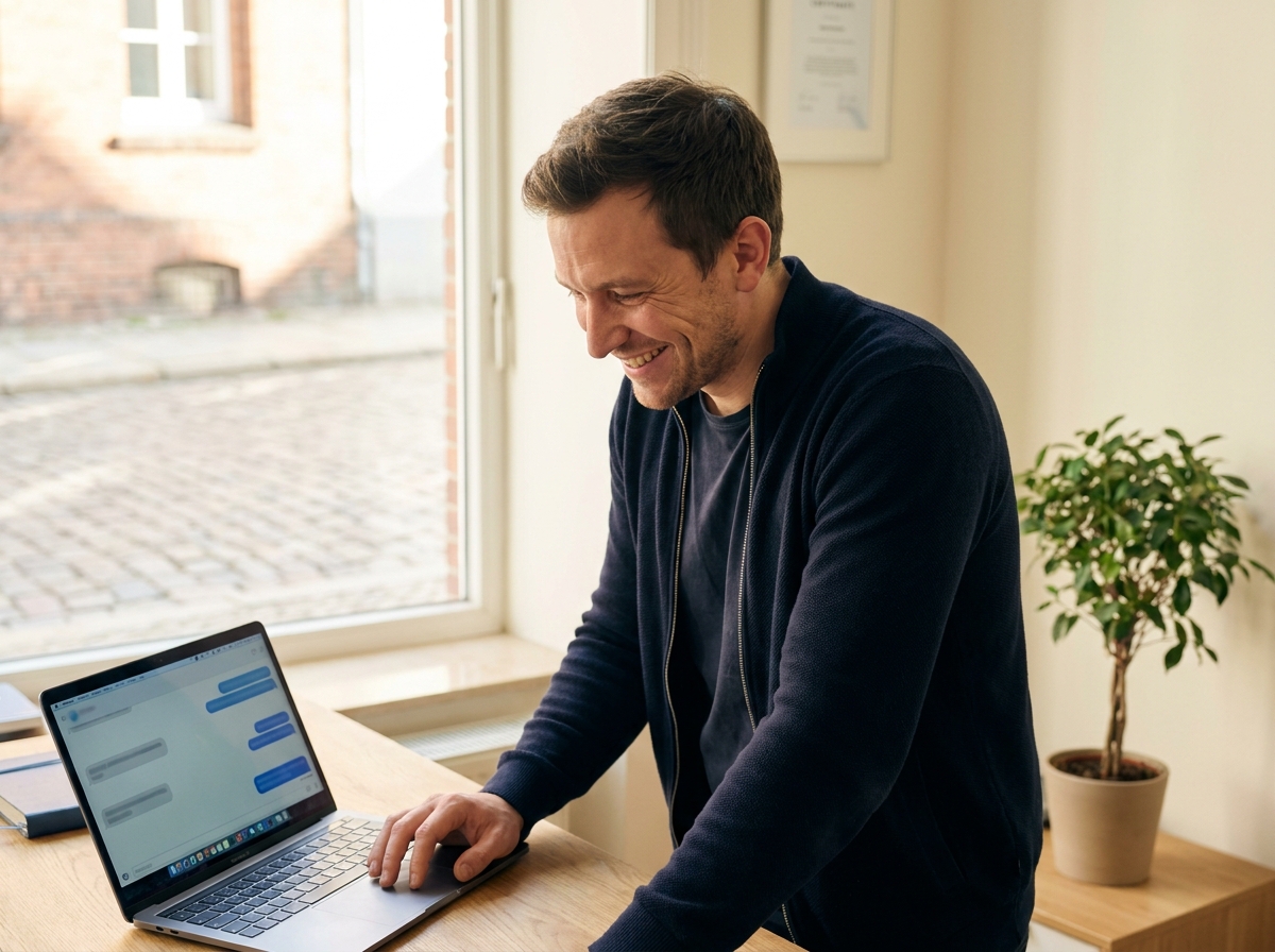 KI Avatar für Mitarbeiter-Self-Service: Urlaubsantrag, Spesenabrechnung und HR-Stammdaten im Teams-Chat: Alternative HR-Self-Service-Plattform im Vergleich (Symbolische, KI-generierte Darstellung. Keine reale Aufnahme.)