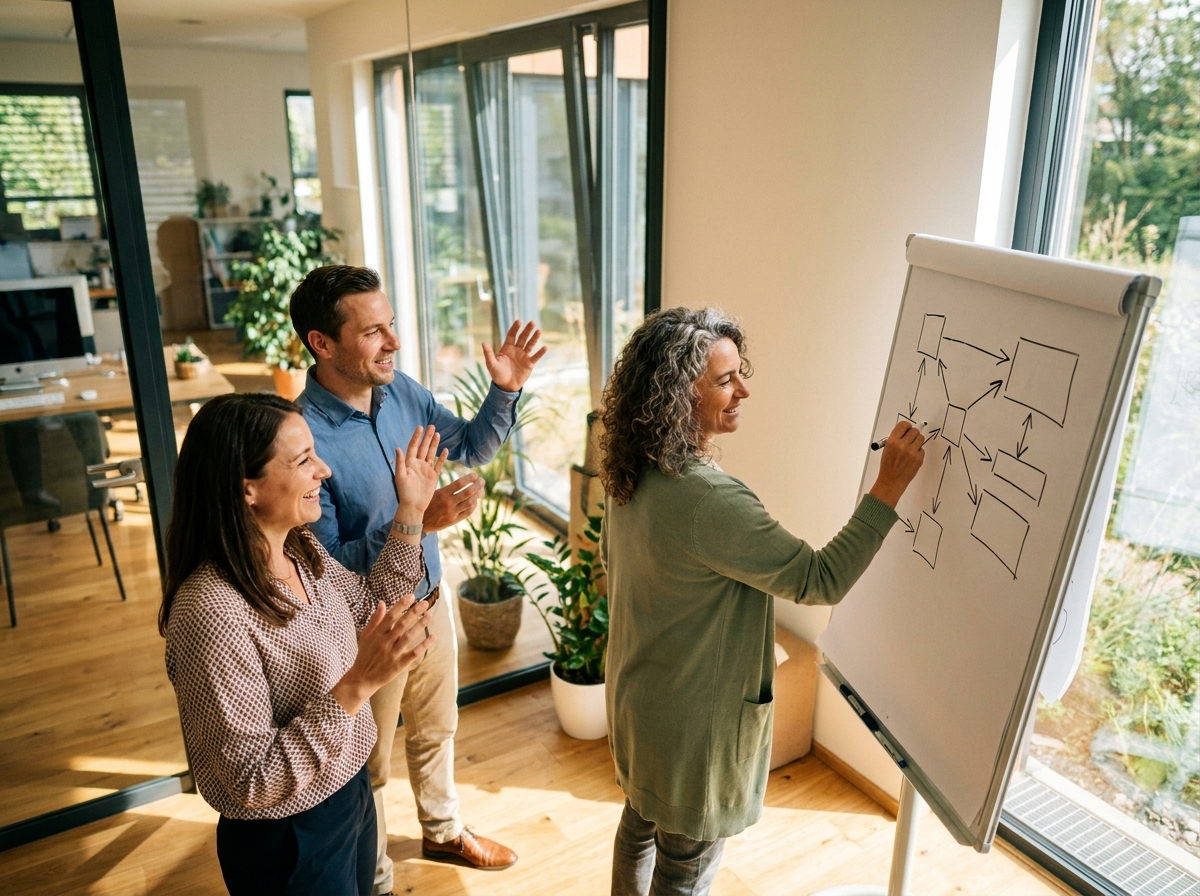 KI Avatar für Mitarbeiter-Self-Service: Urlaubsantrag, Spesenabrechnung und HR-Stammdaten im Teams-Chat: Integration mit SAP SuccessFactors, Workday und Microsoft Teams (Symbolische, KI-generierte Darstellung. Keine reale Aufnahme.)