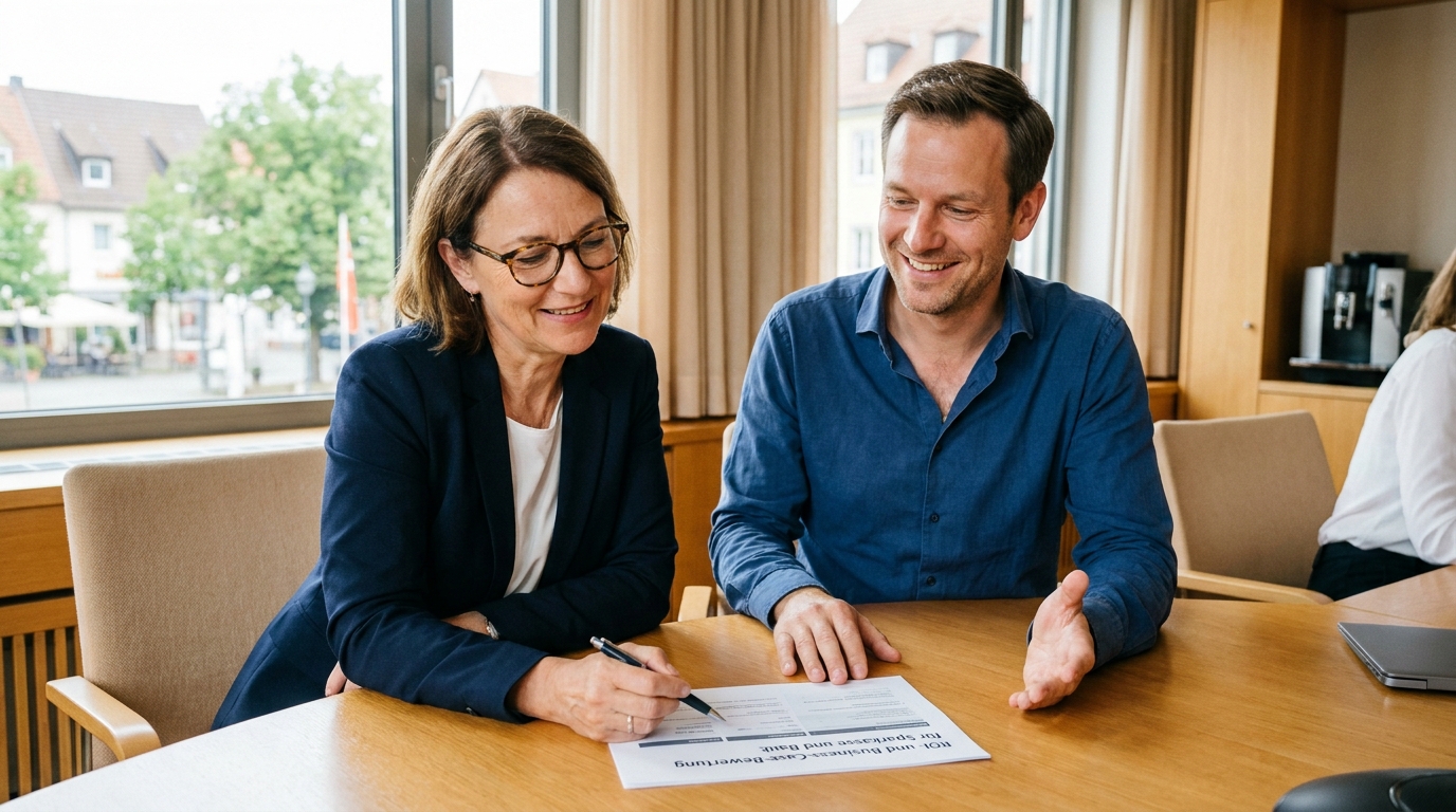 KI Avatar in der Sparkasse und Bank: Produktberatung und Online-Filiale für Retail-Kunden: Wirtschaftlicher Effekt der Bank-Beratungs-Automation (Symbolische, KI-generierte Darstellung. Keine reale Aufnahme.)